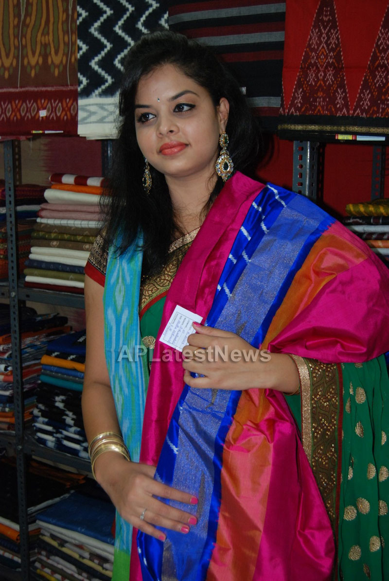 Pochampally Ikat art mela in Vizag city - Inaugurated by Tollywood Actress Varsha  - Picture 12