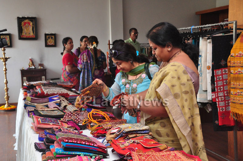 Shrujan Hand Embroidery Exhibition by Tollywood Actress Tanusha, Hyderabad - Picture 5