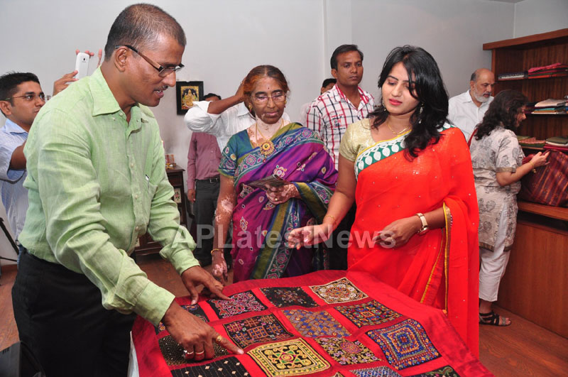 Shrujan Hand Embroidery Exhibition by Tollywood Actress Tanusha, Hyderabad - Picture 7
