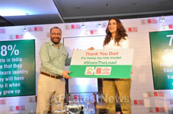 Pictures of Neha Dhupia and Dad join the movement, with actress attributing her success to her parents