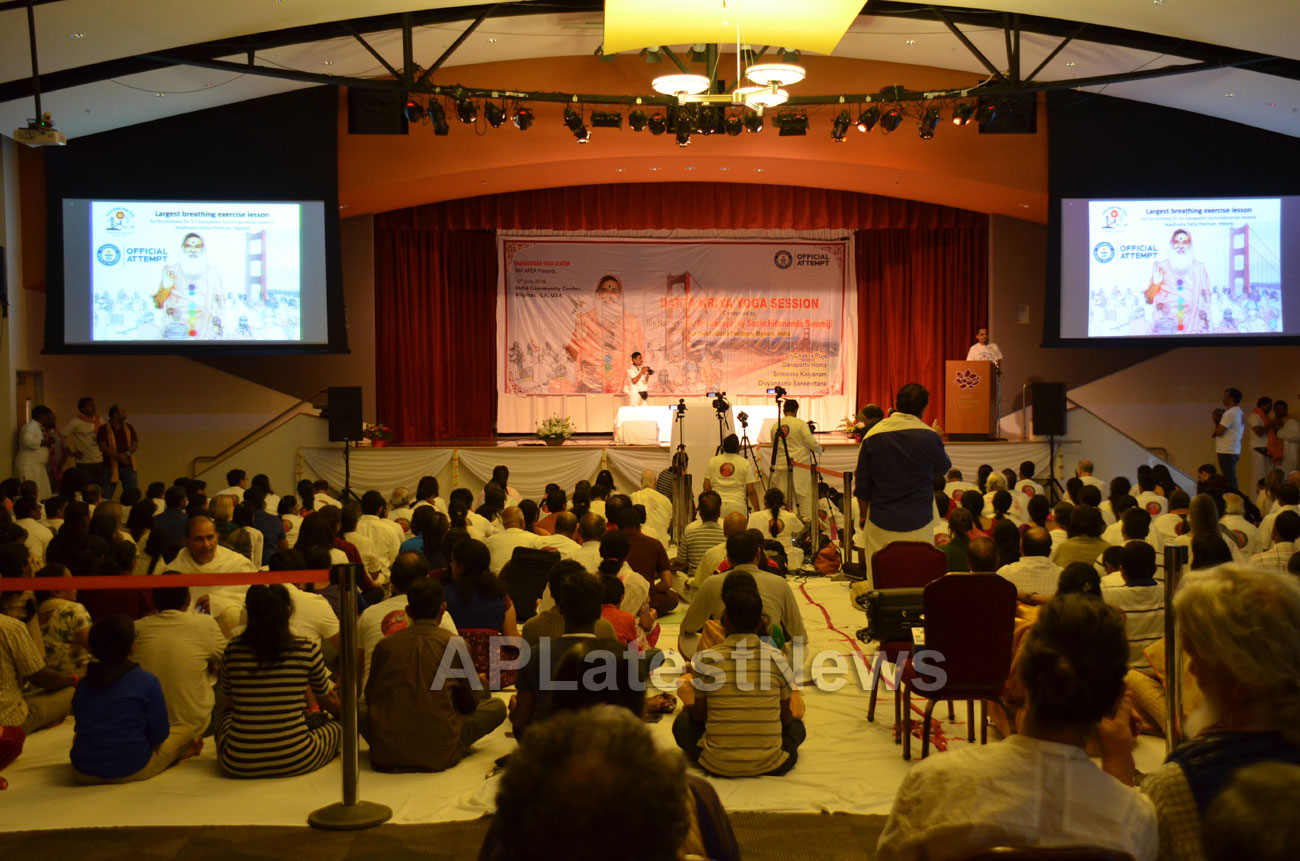Datta Kriya Yoga Session - Guinness World Record, Milpitas, CA, USA - Picture 1