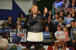 Pictures of Campaign visit of Hillary Clinton - La Escuelita School, Oakland, CA, USA