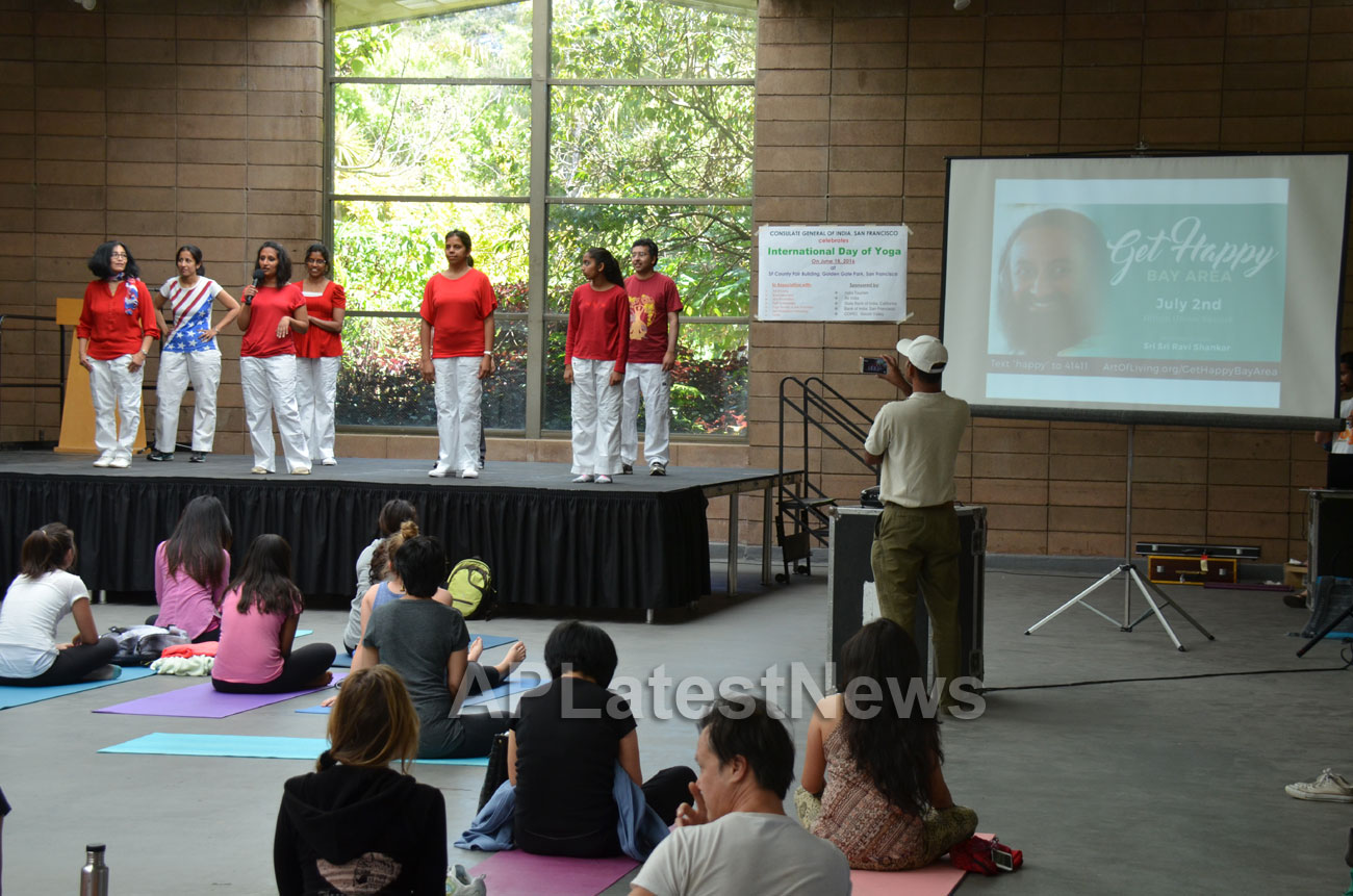 Celebration of 2nd International Day of Yoga, San Francisco, CA, USA - Picture 25