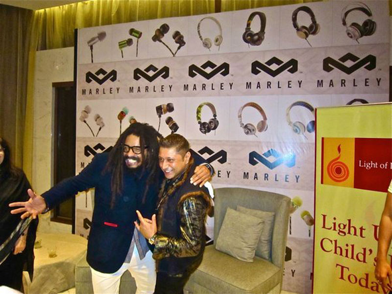 TAZ and ROHAN MARLEY son of the late Bob Marley party together - Picture 1