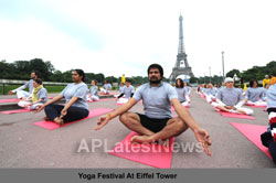 Euro Cup and Yoga Festival at Eiffel Tower Rocked Paris - Picture 7